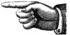 pointing hand left
