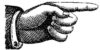 pointing hand right